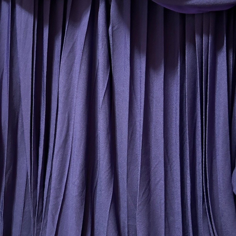 Eloquii Purple Long Sleeve Empire Waist Maxi Dress Size 20 elegant date NWT - Picture 10 of 13